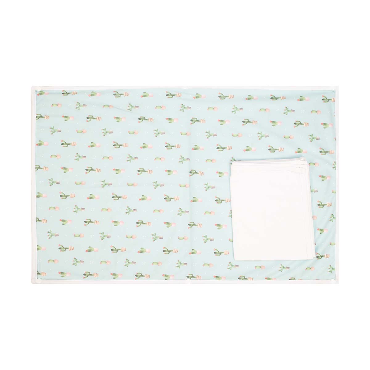 Diapering mat - cute cactus 3